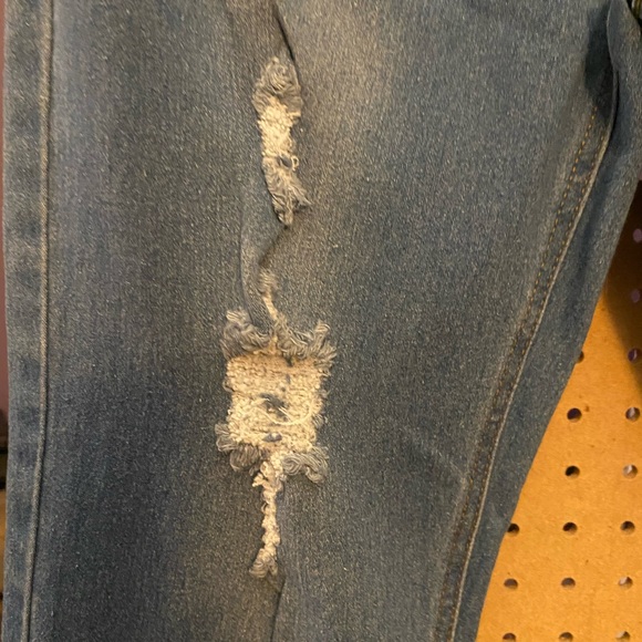 Jvini, Navy Blue Distressed Jeans - Picture 7 of 10